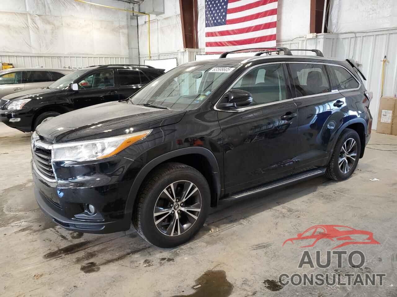 TOYOTA HIGHLANDER 2016 - 5TDJKRFH1GS286691