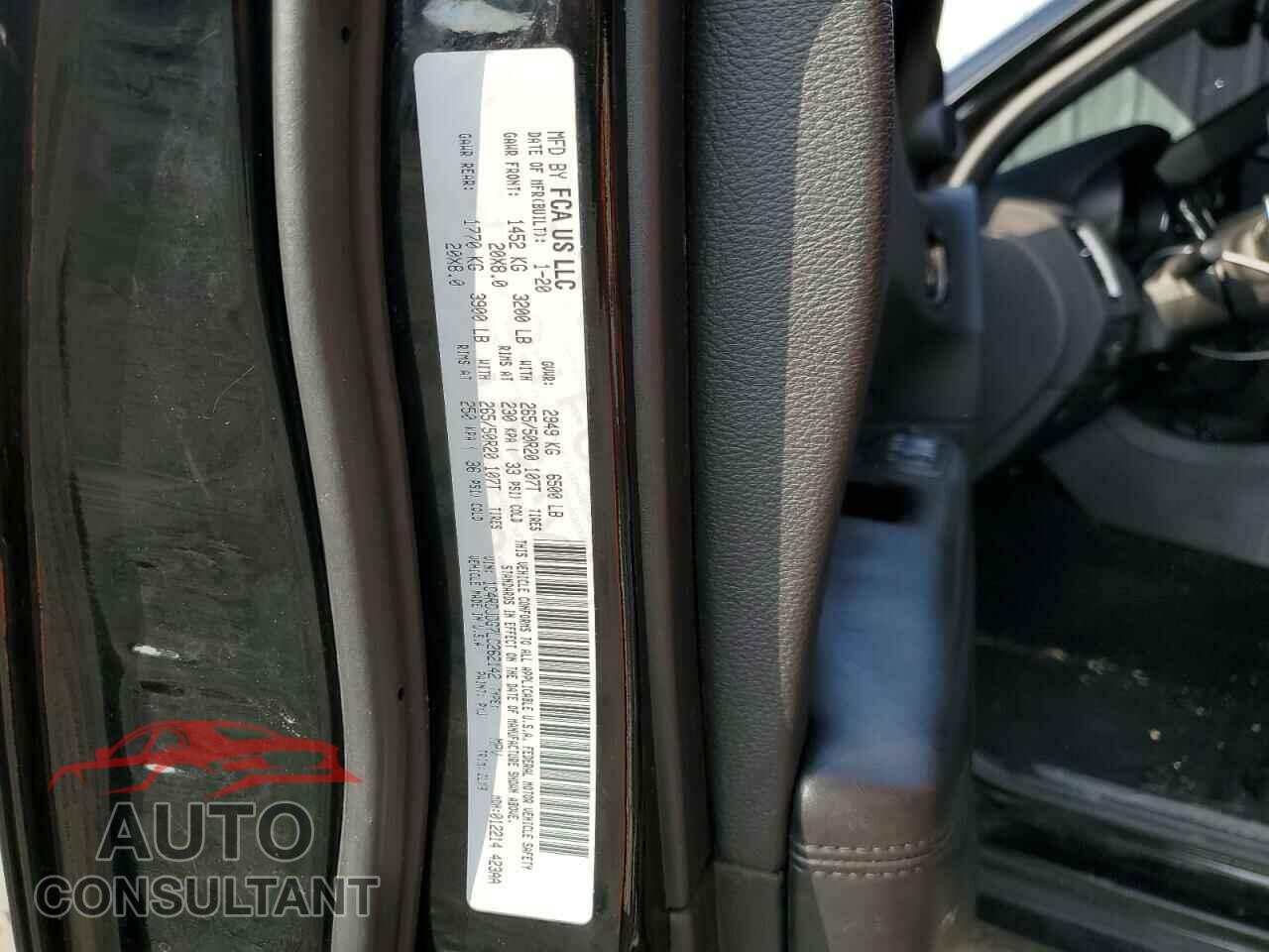DODGE DURANGO 2020 - 1C4RDJDG7LC262142