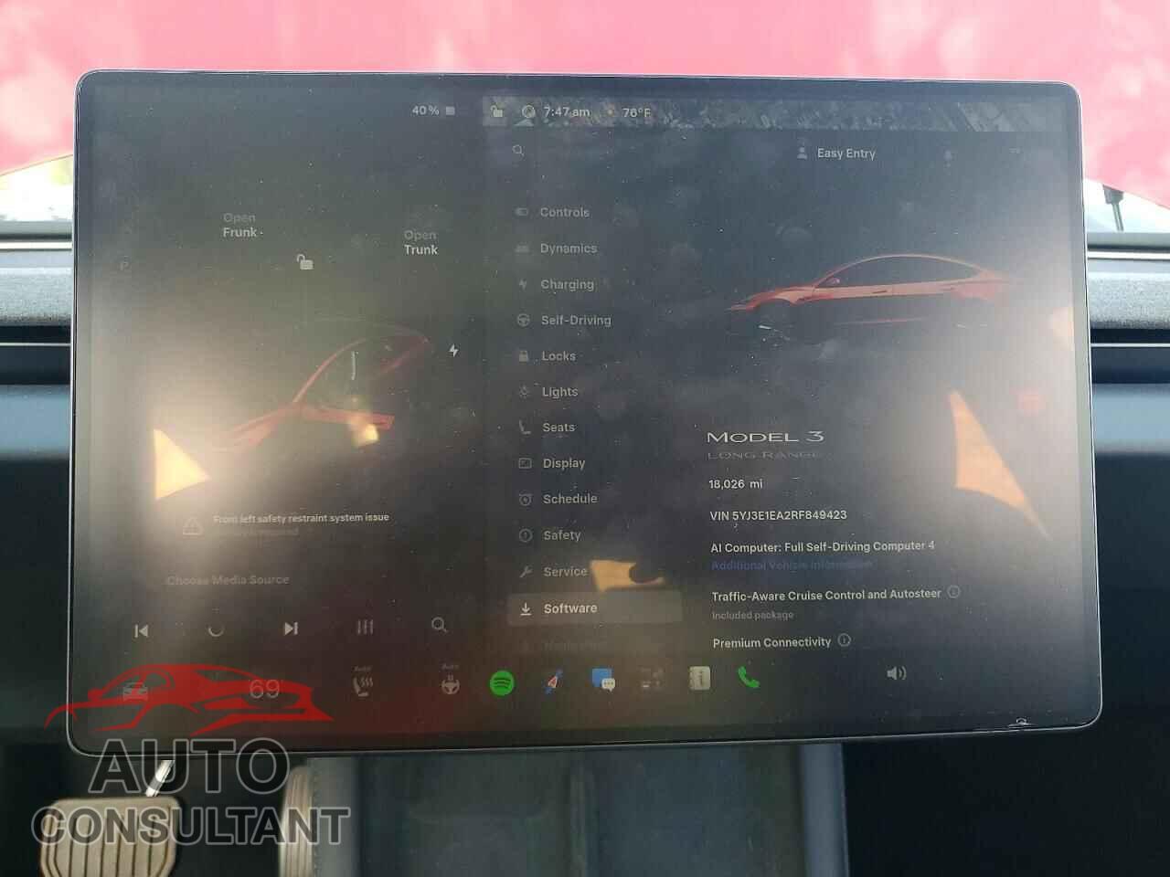 TESLA MODEL 3 2024 - 5YJ3E1EA2RF849423