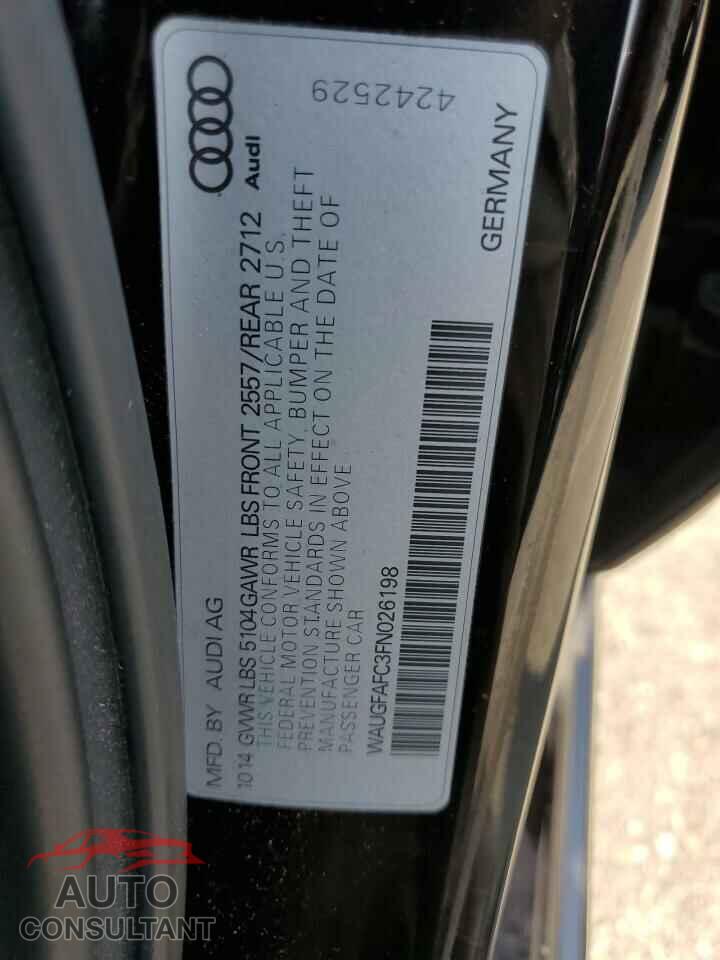 AUDI A6 2015 - WAUGFAFC3FN026198