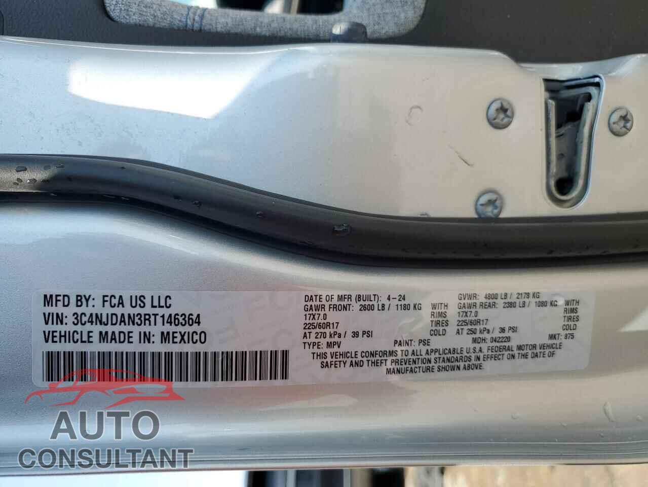 JEEP COMPASS 2024 - 3C4NJDAN3RT146364