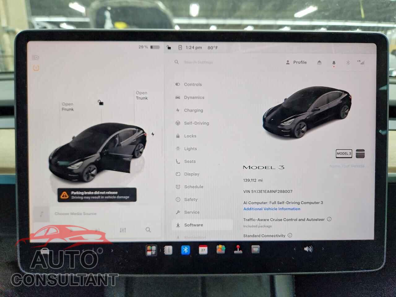 TESLA MODEL 3 2022 - 5YJ3E1EA6NF288007