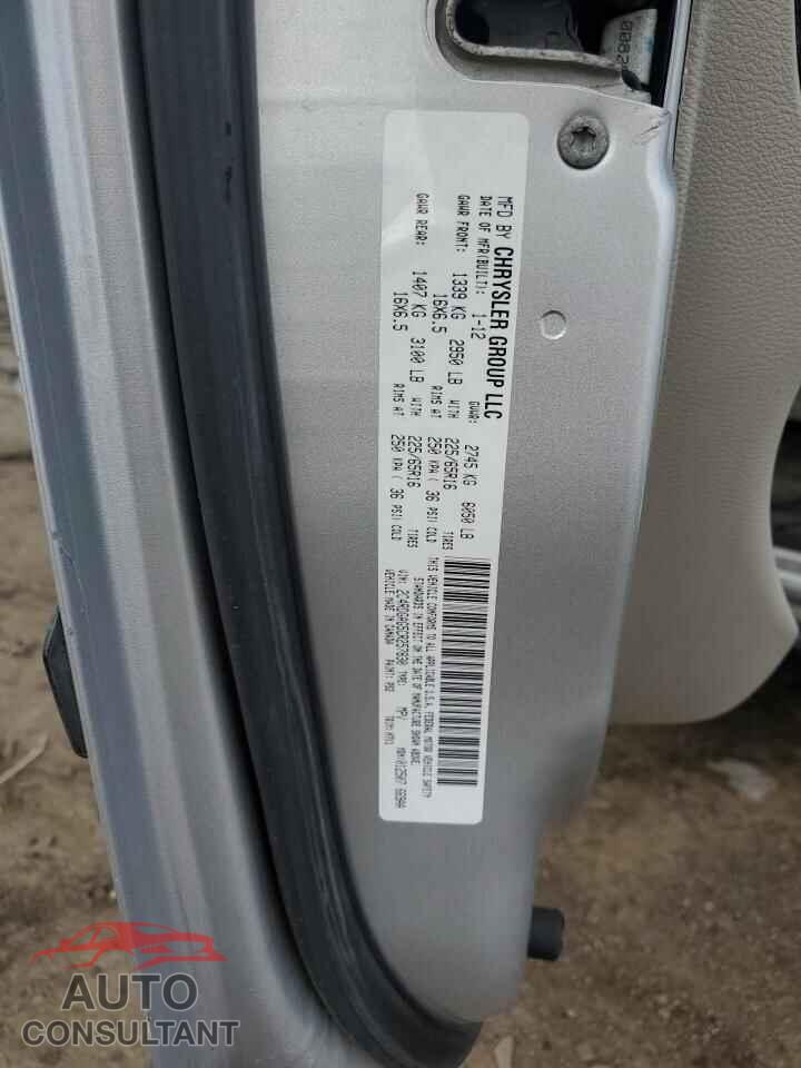 DODGE CARAVAN 2012 - 2C4RDGAG5CR257830