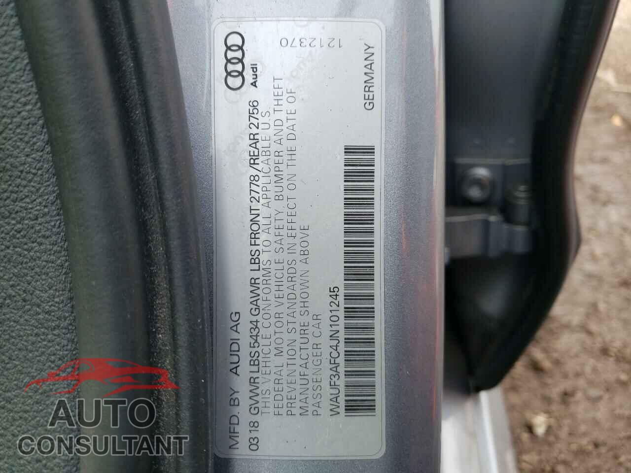 AUDI A6 2018 - WAUF3AFC4JN101245