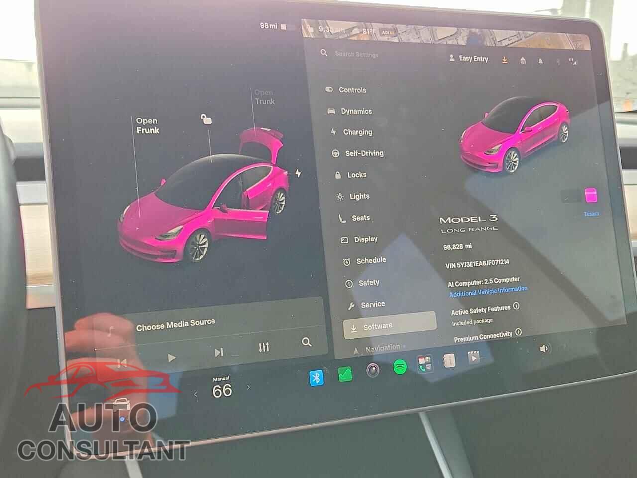 TESLA MODEL 3 2018 - 5YJ3E1EA8JF071214