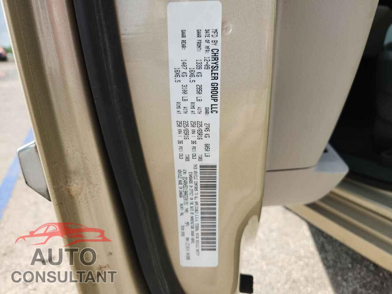 DODGE CARAVAN 2010 - 2D4RN5D19AR220191