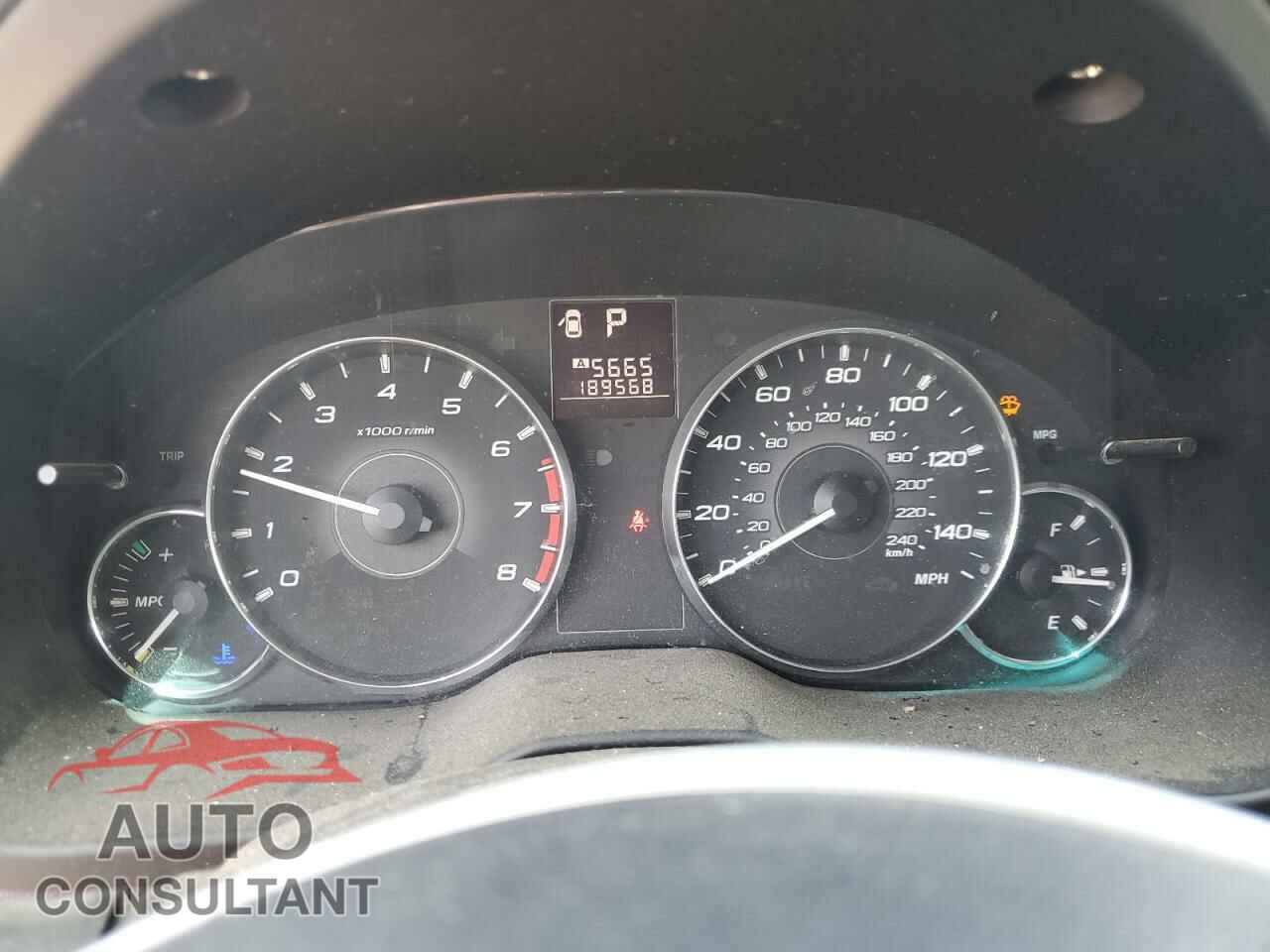 SUBARU OUTBACK 2012 - 4S4BRBKC8C3256158