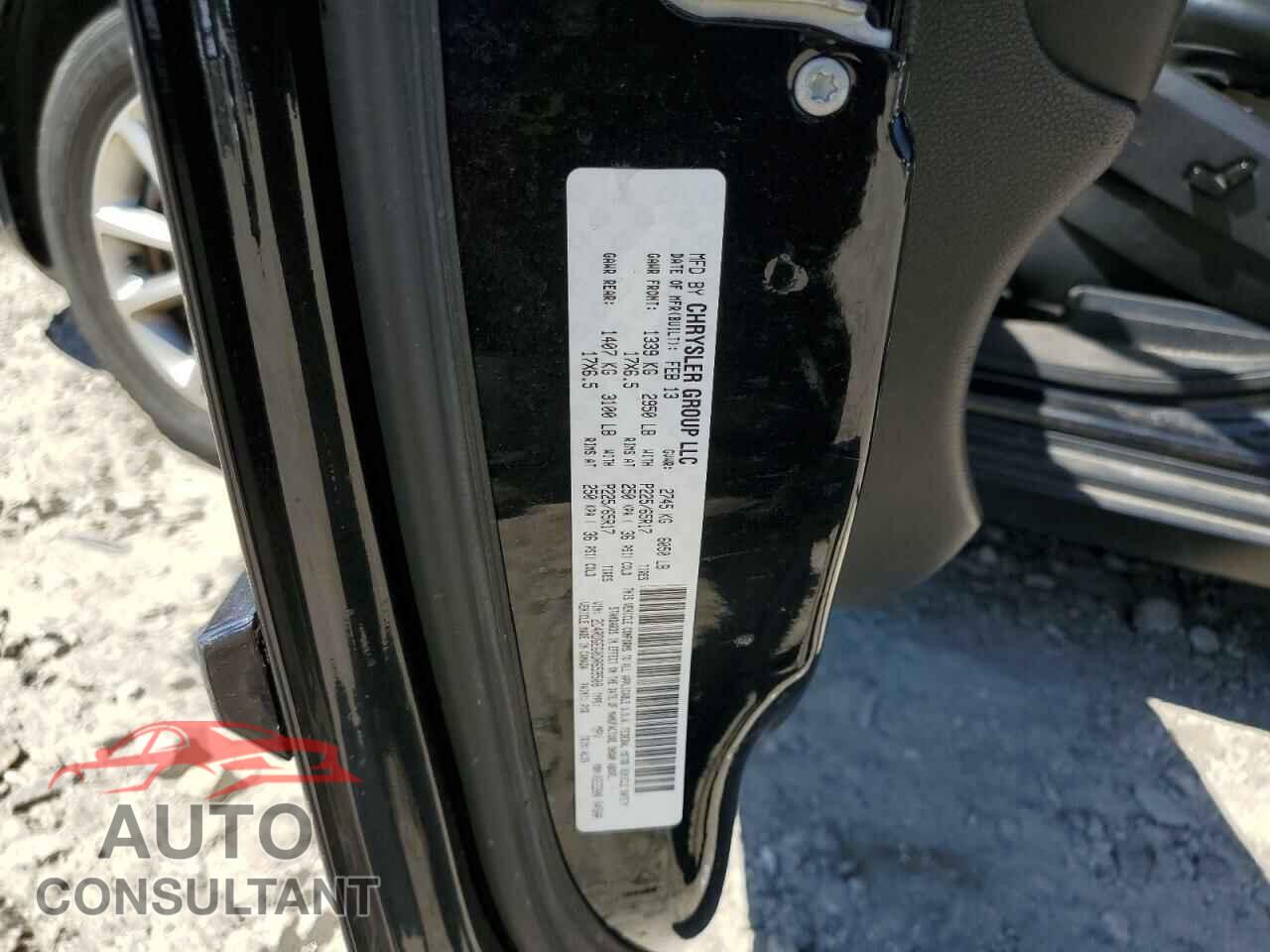 DODGE CARAVAN 2013 - 2C4RDGEG0DR659508
