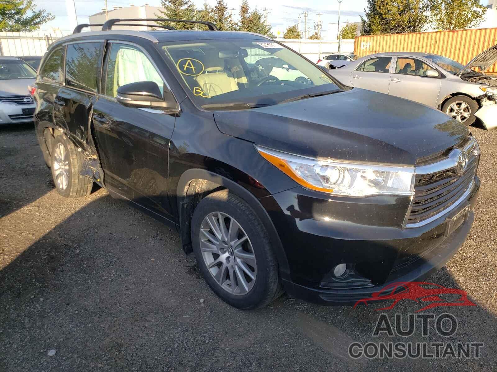 TOYOTA HIGHLANDER 2016 - 5TDJKRFH9GS324216