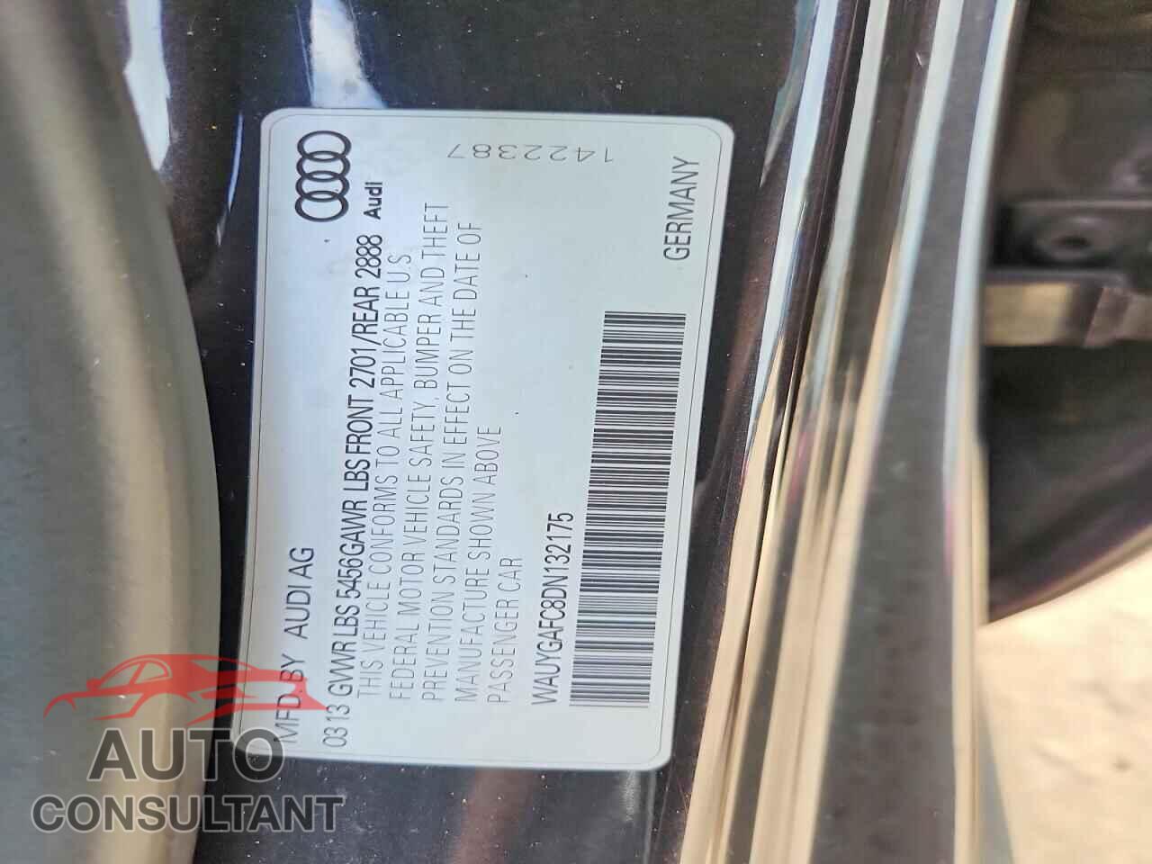 AUDI A7 2013 - WAUYGAFC8DN132175