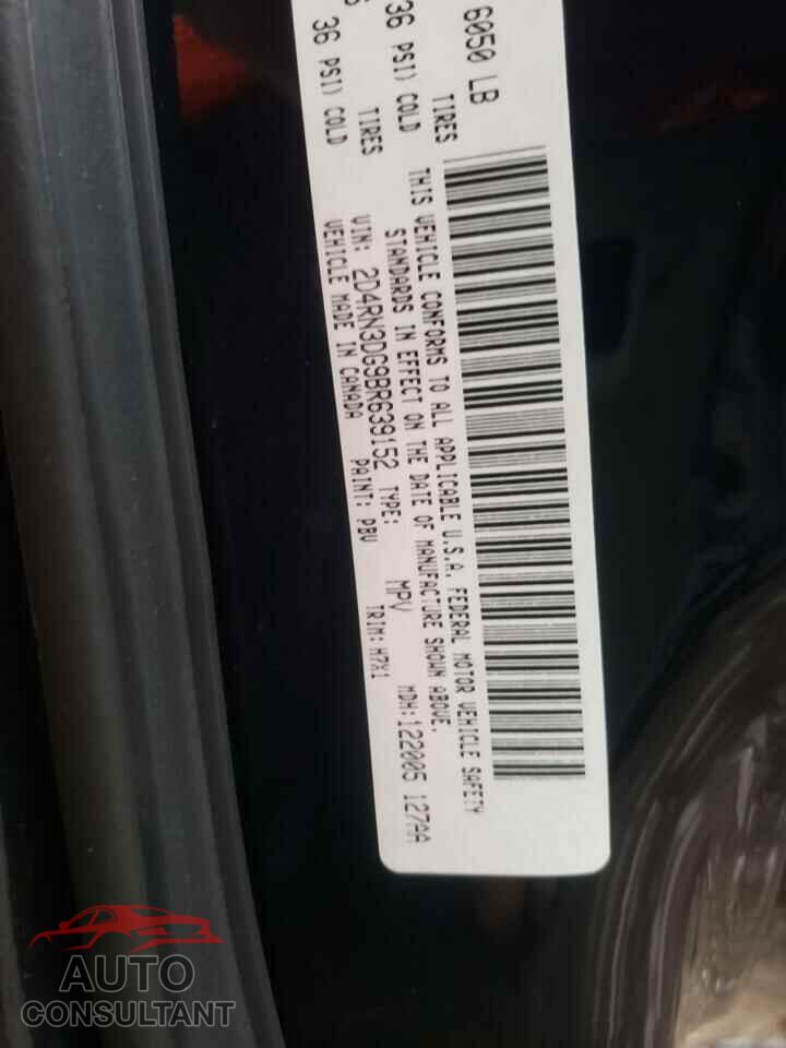 DODGE CARAVAN 2011 - 2D4RN3DG9BR639152
