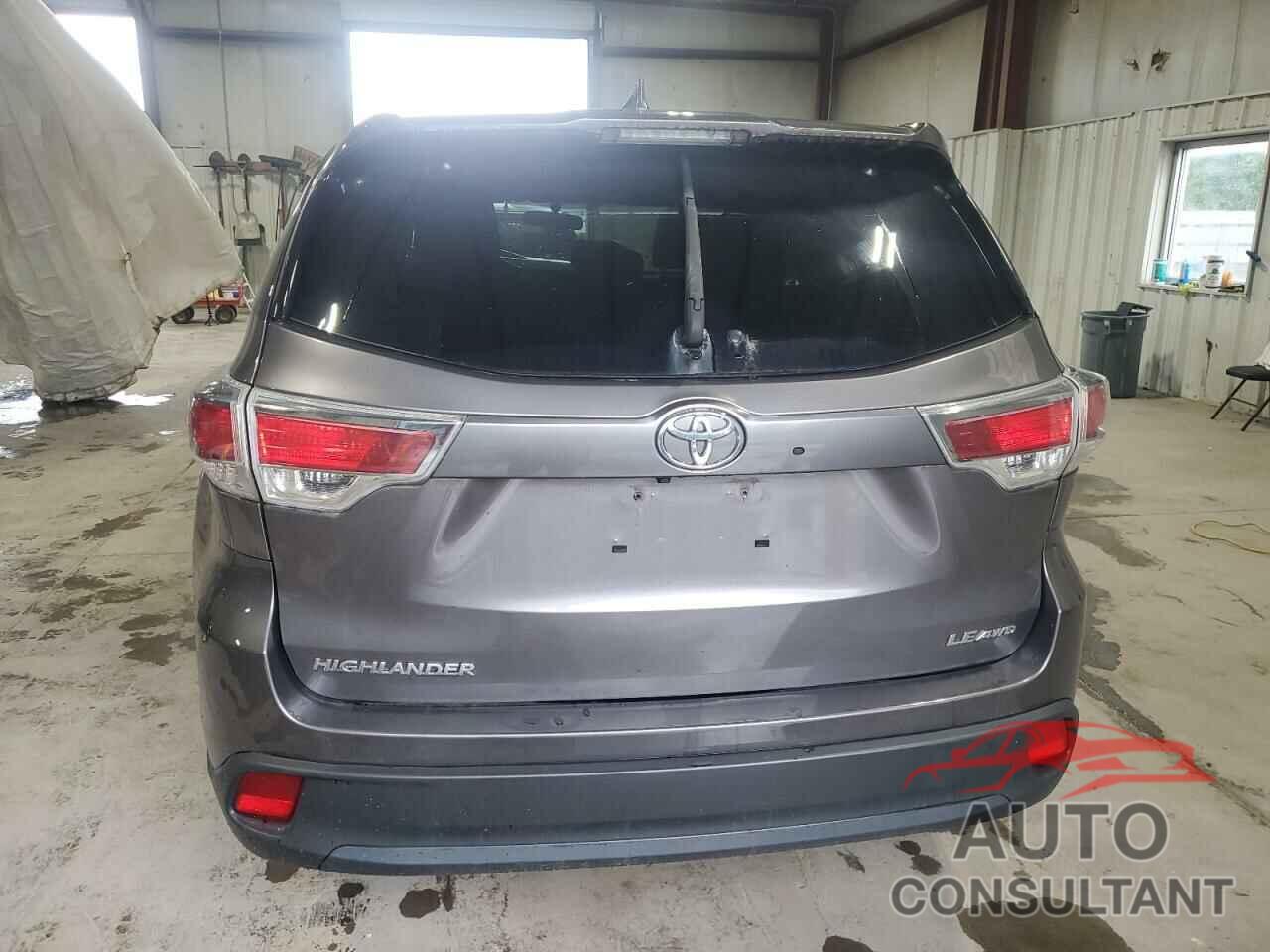 TOYOTA HIGHLANDER 2015 - 5TDBKRFH5FS182367