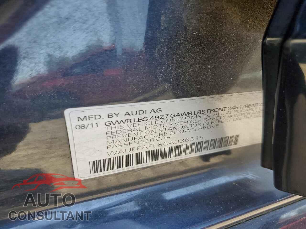 AUDI A4 2012 - WAUFFAFL8CA036336