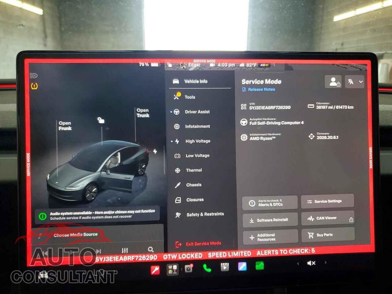 TESLA MODEL 3 2024 - 5YJ3E1EA8RF726290