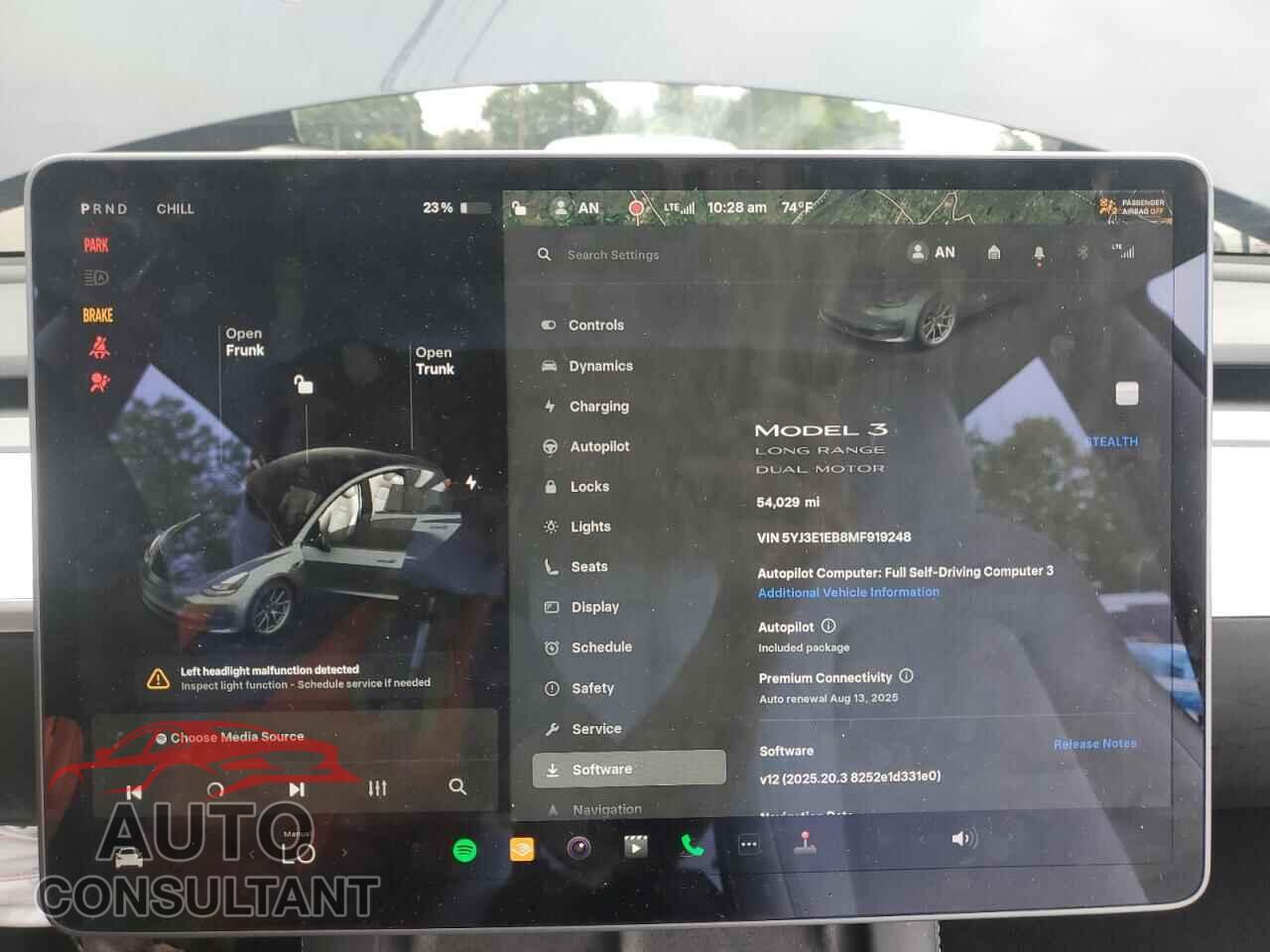 TESLA MODEL 3 2021 - 5YJ3E1EB8MF919248