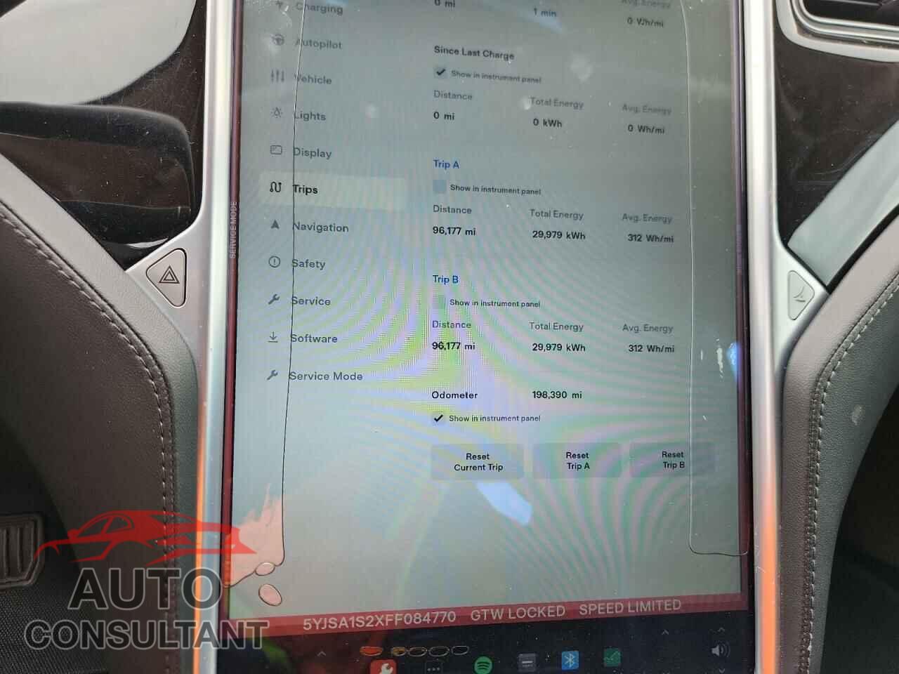 TESLA MODEL S 2015 - 5YJSA1S2XFF084770
