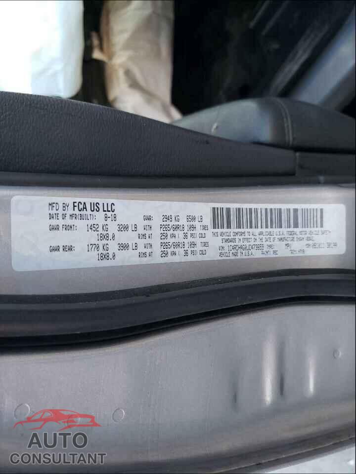 DODGE DURANGO 2018 - 1C4RDHAG0JC473659