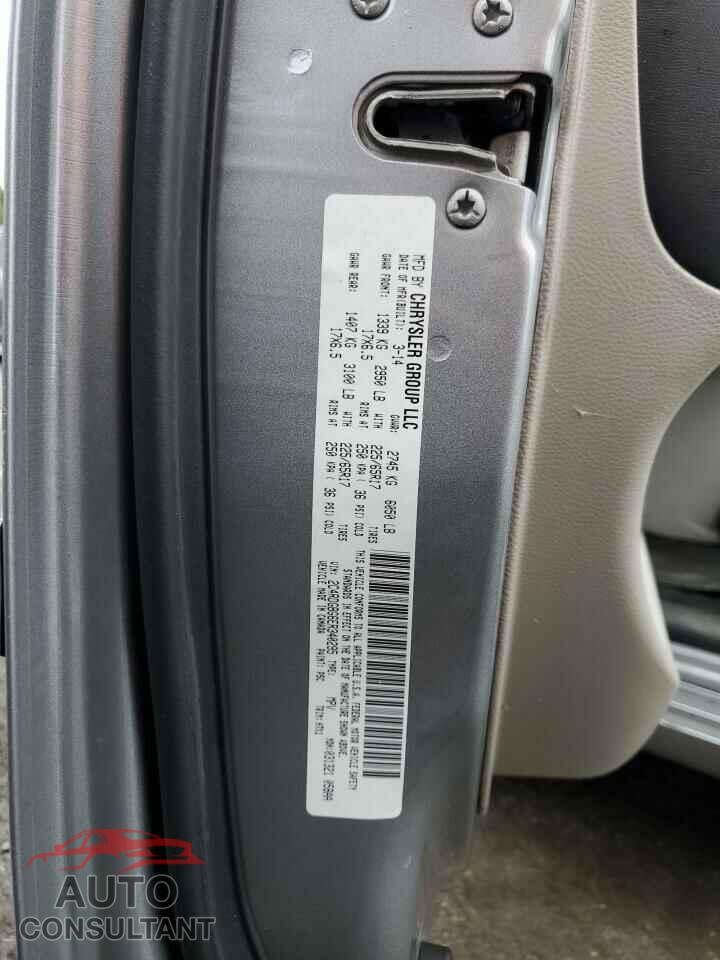 DODGE CARAVAN 2014 - 2C4RDGBG6ER340295