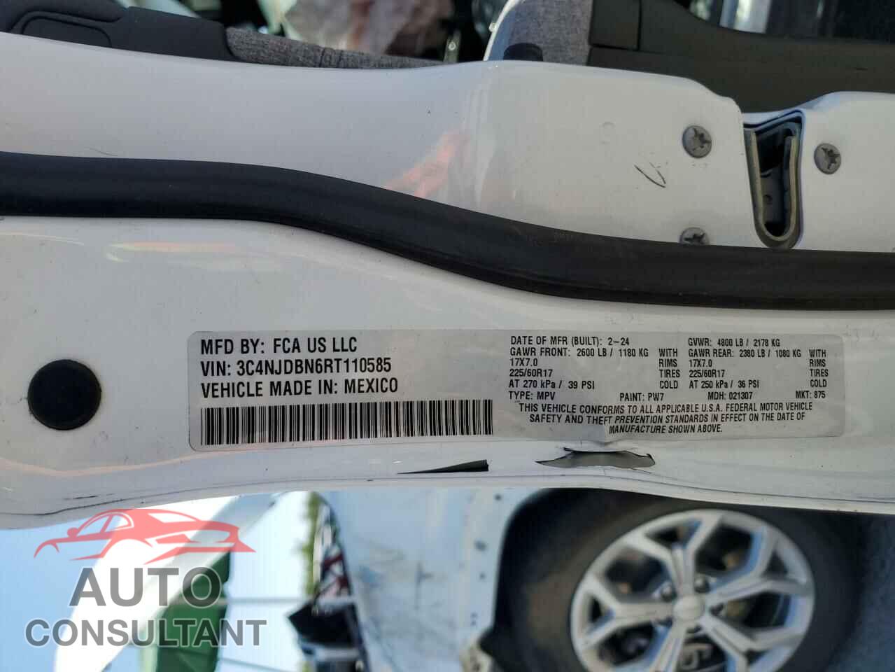 JEEP COMPASS 2024 - 3C4NJDBN6RT110585