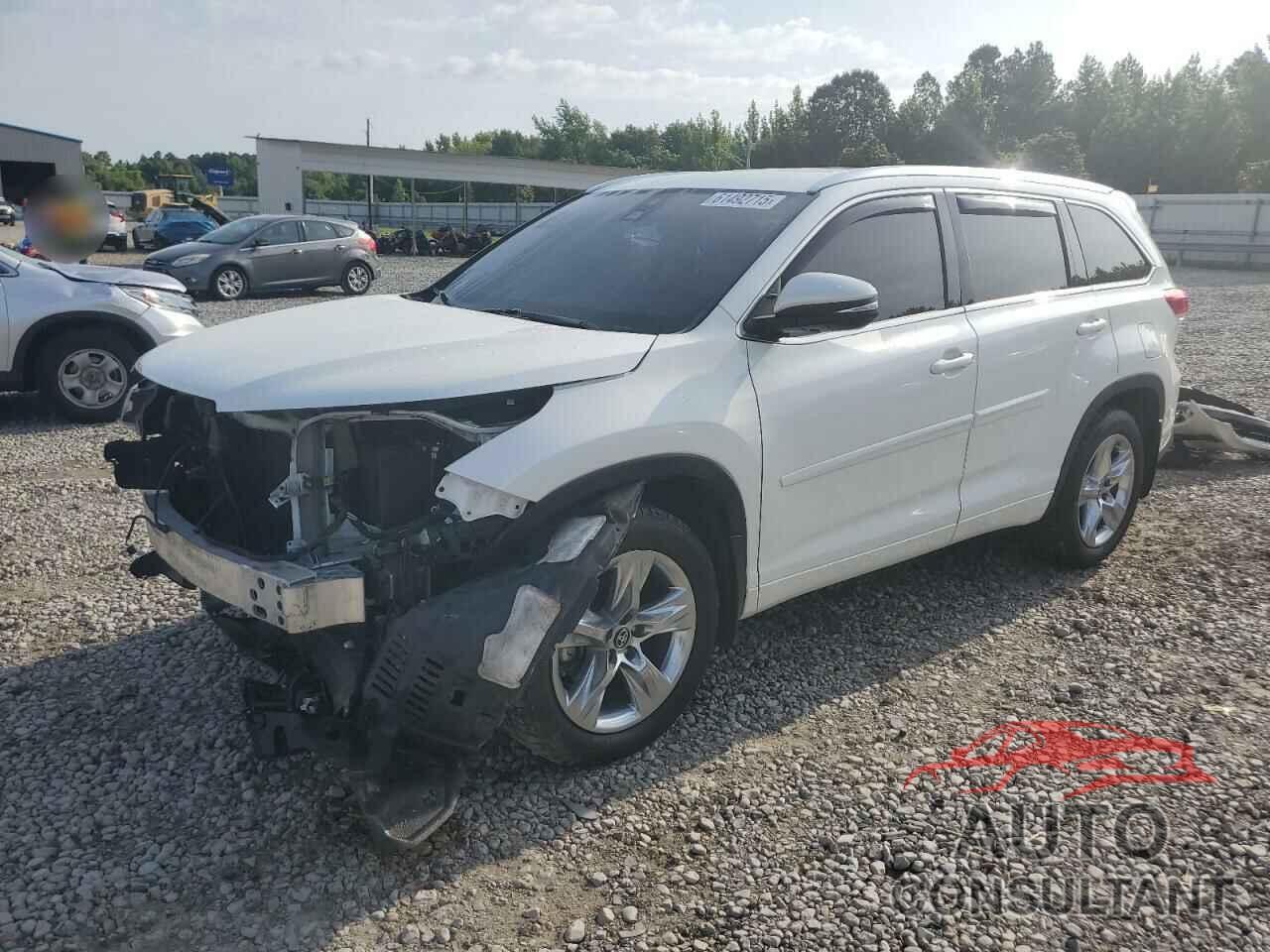 TOYOTA HIGHLANDER 2017 - 5TDDZRFH1HS406242