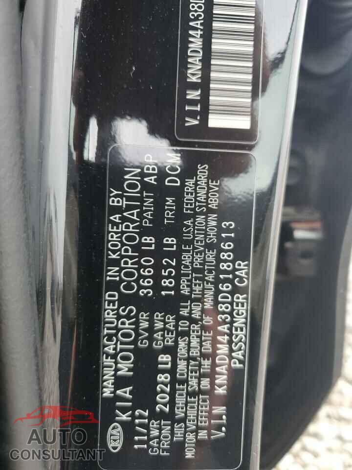 KIA RIO 2013 - KNADM4A38D6188613