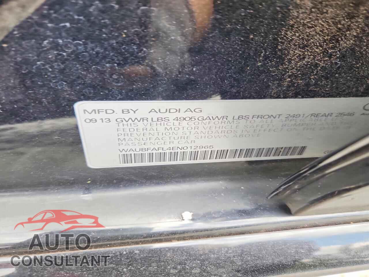 AUDI A4 2014 - WAUBFAFL4EN012965