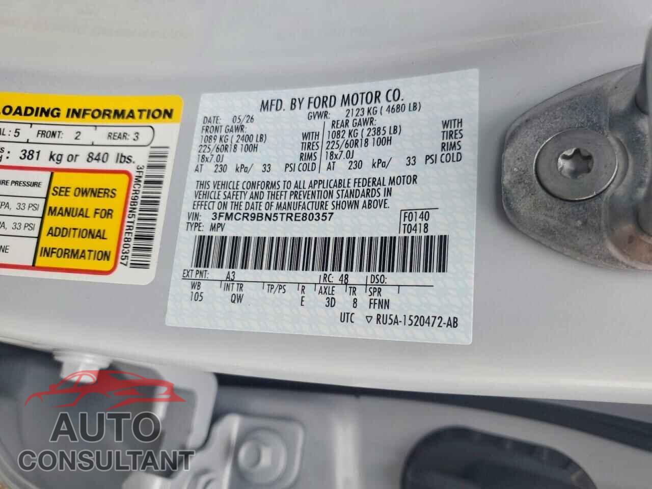 FORD BRONCO 2026 - 3FMCR9BN5TRE80357