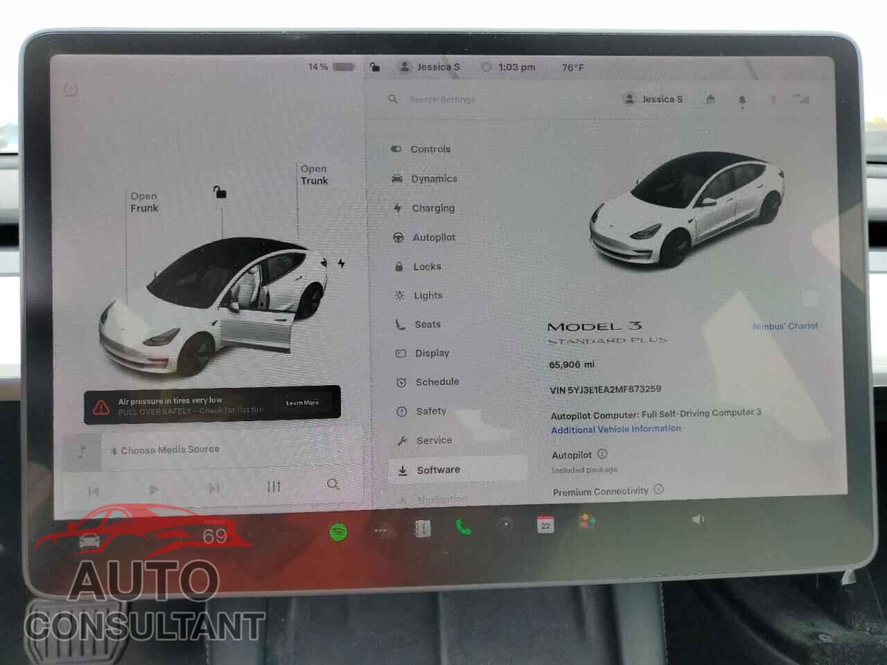 TESLA MODEL 3 2021 - 5YJ3E1EA2MF873259