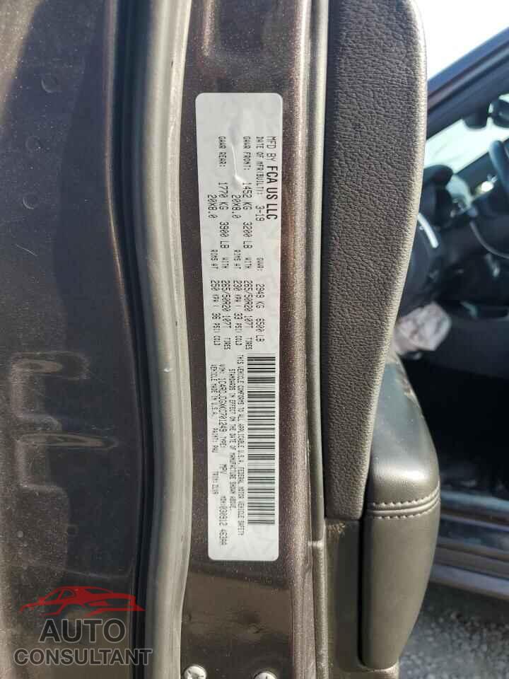 DODGE DURANGO 2019 - 1C4RDJDGXKC701249