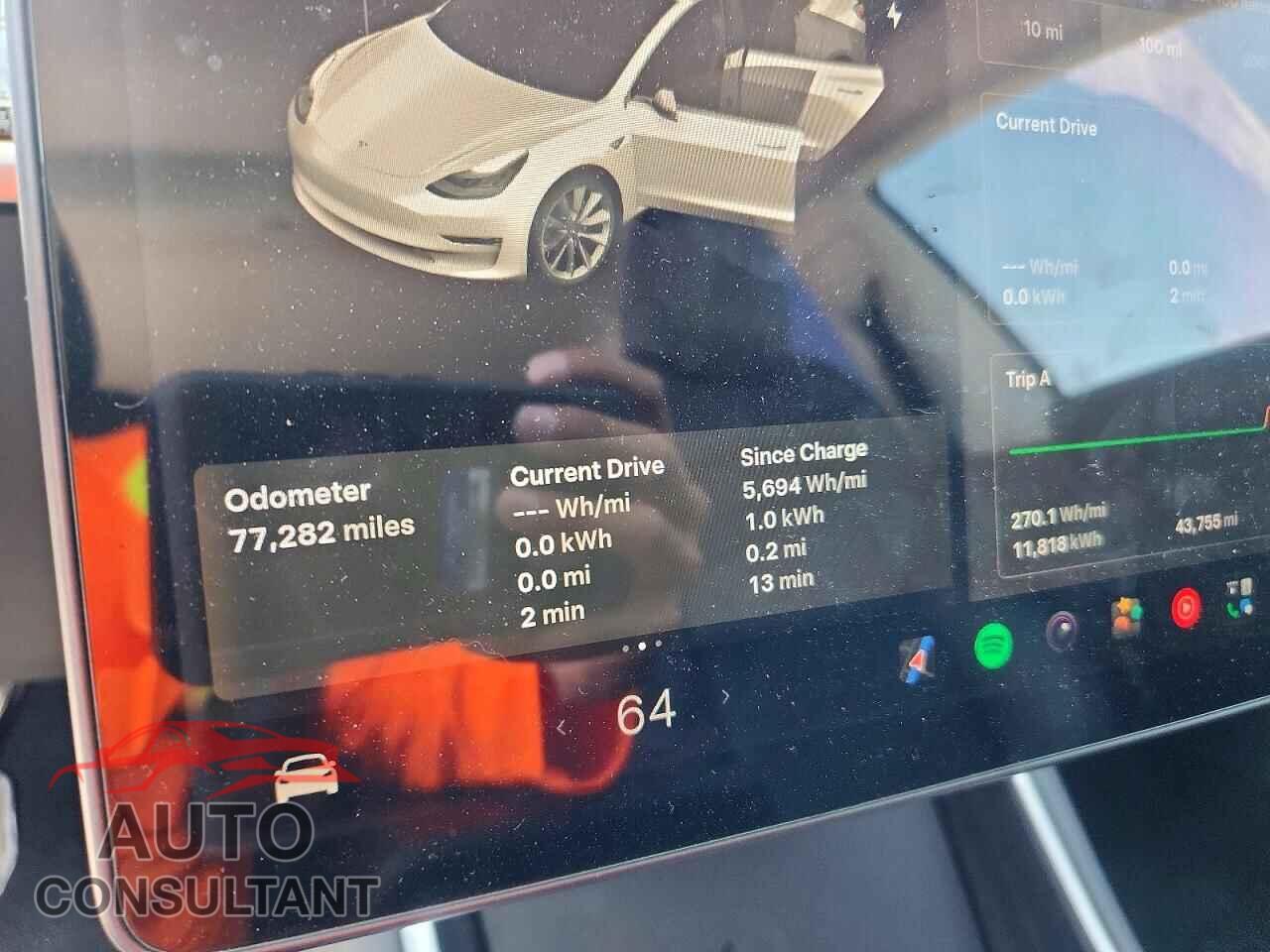 TESLA MODEL 3 2019 - 5YJ3E1EA8KF476541