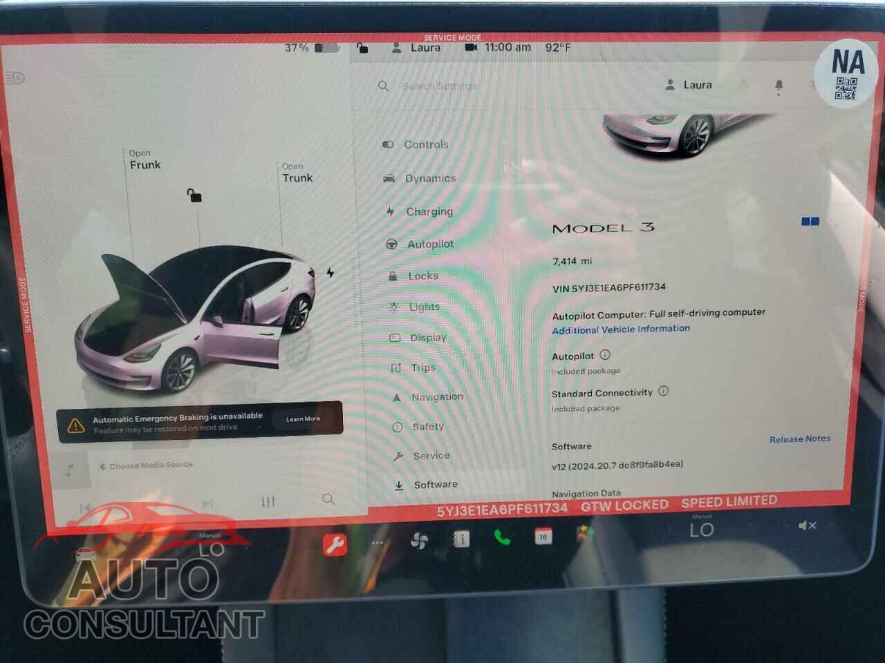 TESLA MODEL 3 2023 - 5YJ3E1EA6PF611734