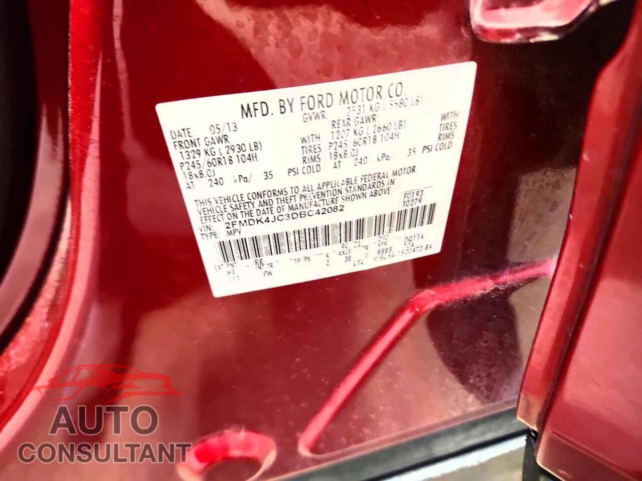 FORD EDGE 2013 - 2FMDK4JC3DBC42082