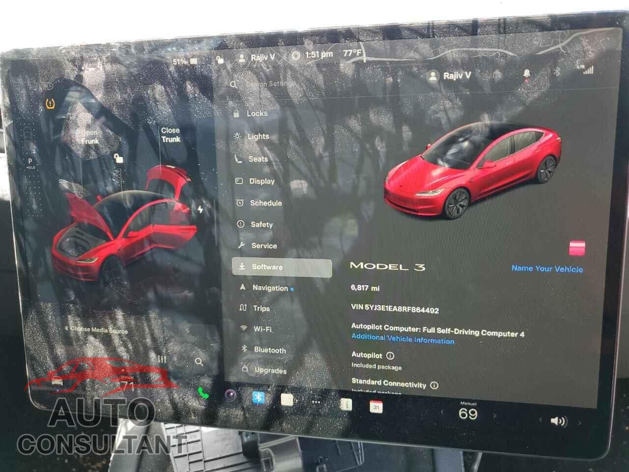 TESLA MODEL 3 2024 - 5YJ3E1EA8RF864492