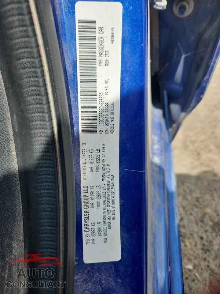 DODGE AVENGER 2013 - 1C3CDZAG2DN624235
