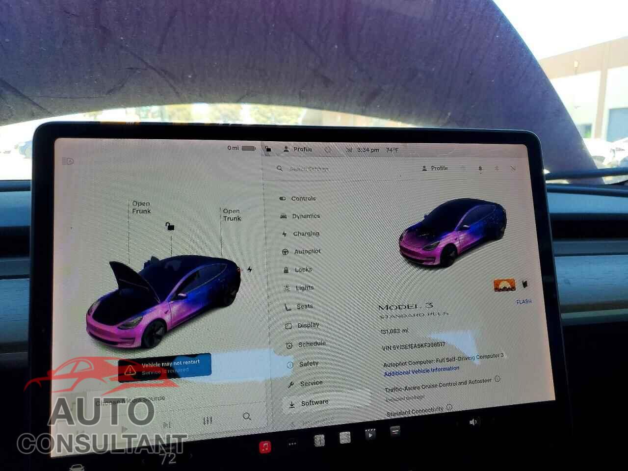 TESLA MODEL 3 2019 - 5YJ3E1EA5KF396517