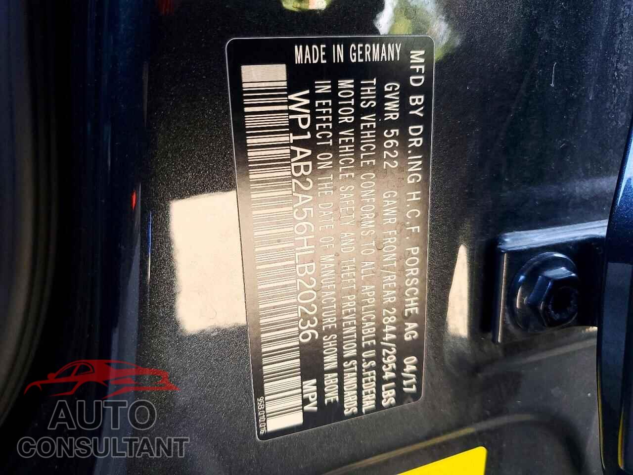 PORSCHE MACAN 2017 - WP1AB2A56HLB20236