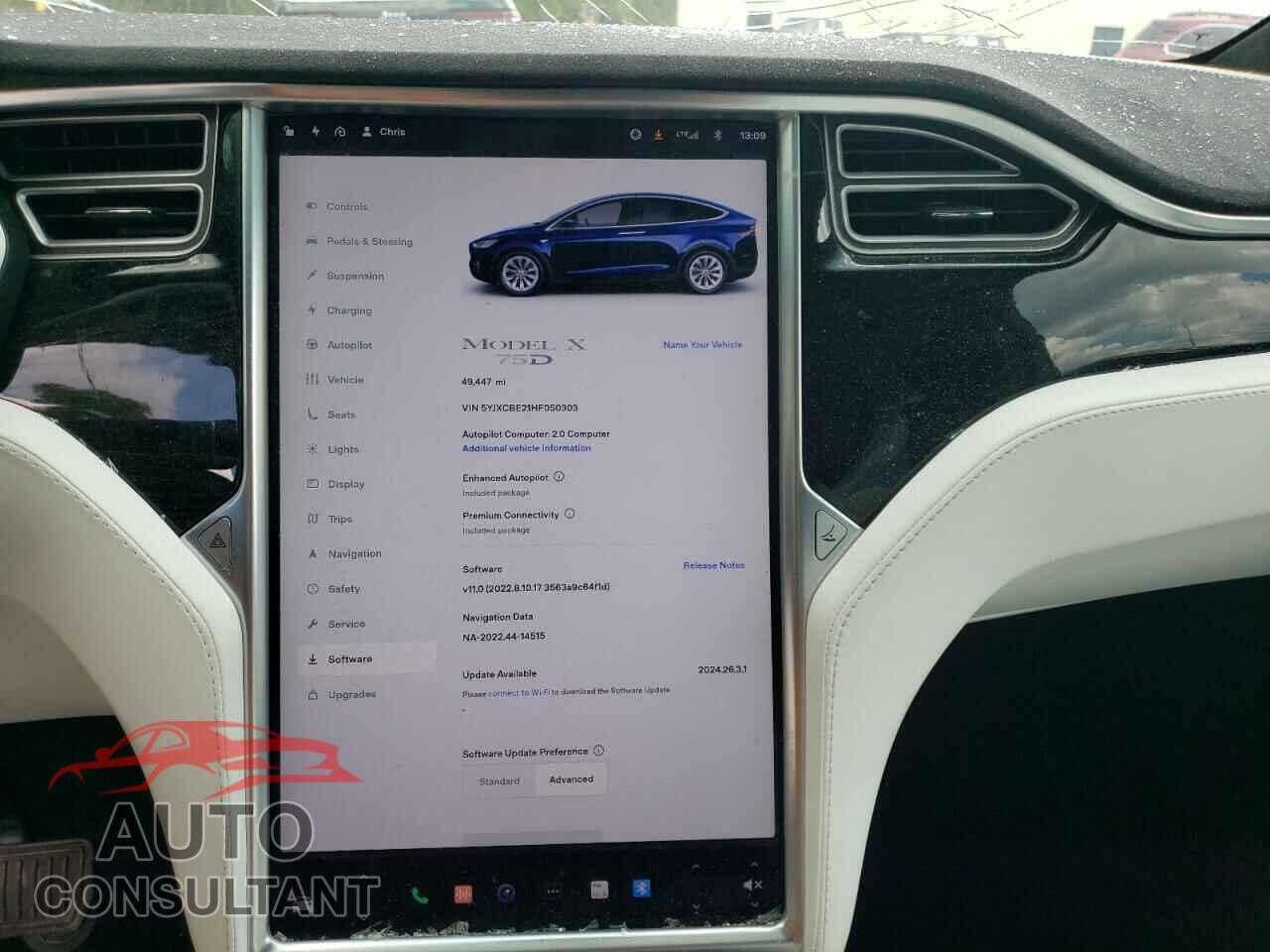 TESLA MODEL X 2017 - 5YJXCBE21HF050303