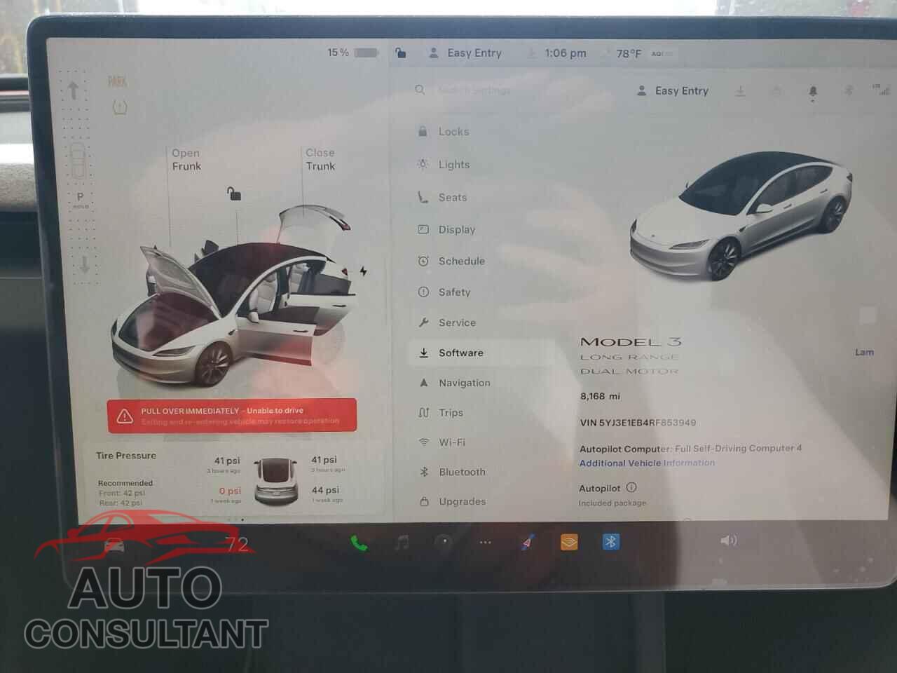 TESLA MODEL 3 2024 - 5YJ3E1EB4RF853949