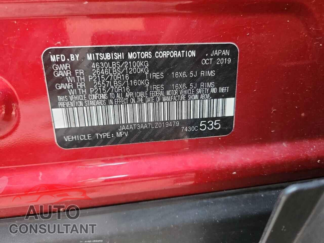 MITSUBISHI ECLIPSE 2020 - JA4AT3AA7LZ019479
