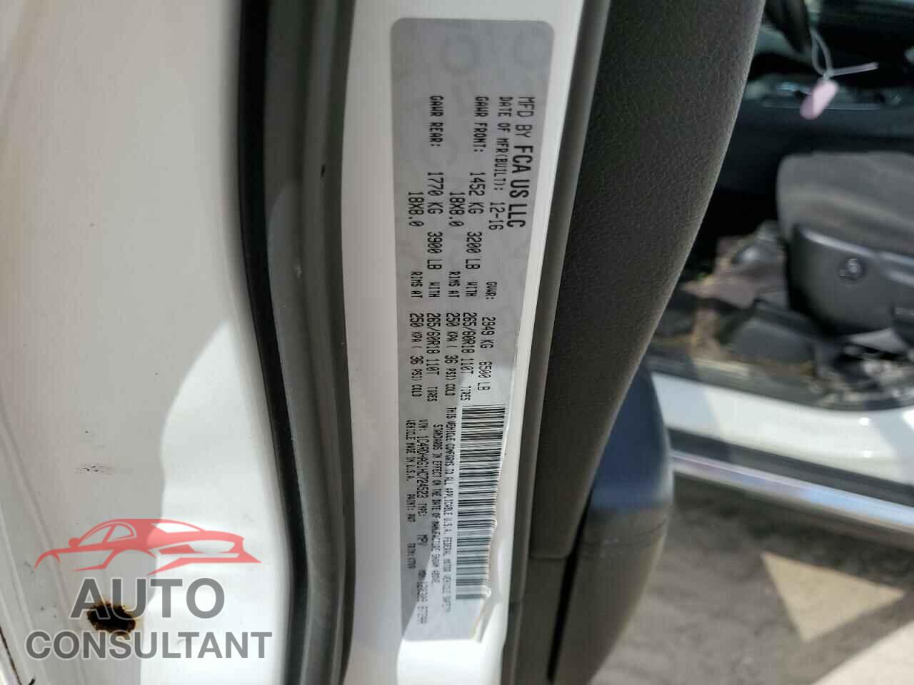 DODGE DURANGO 2017 - 1C4RDHAG1HC724523