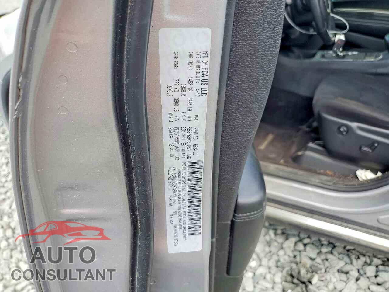 DODGE DURANGO 2017 - 1C4RDJAG2HC860148