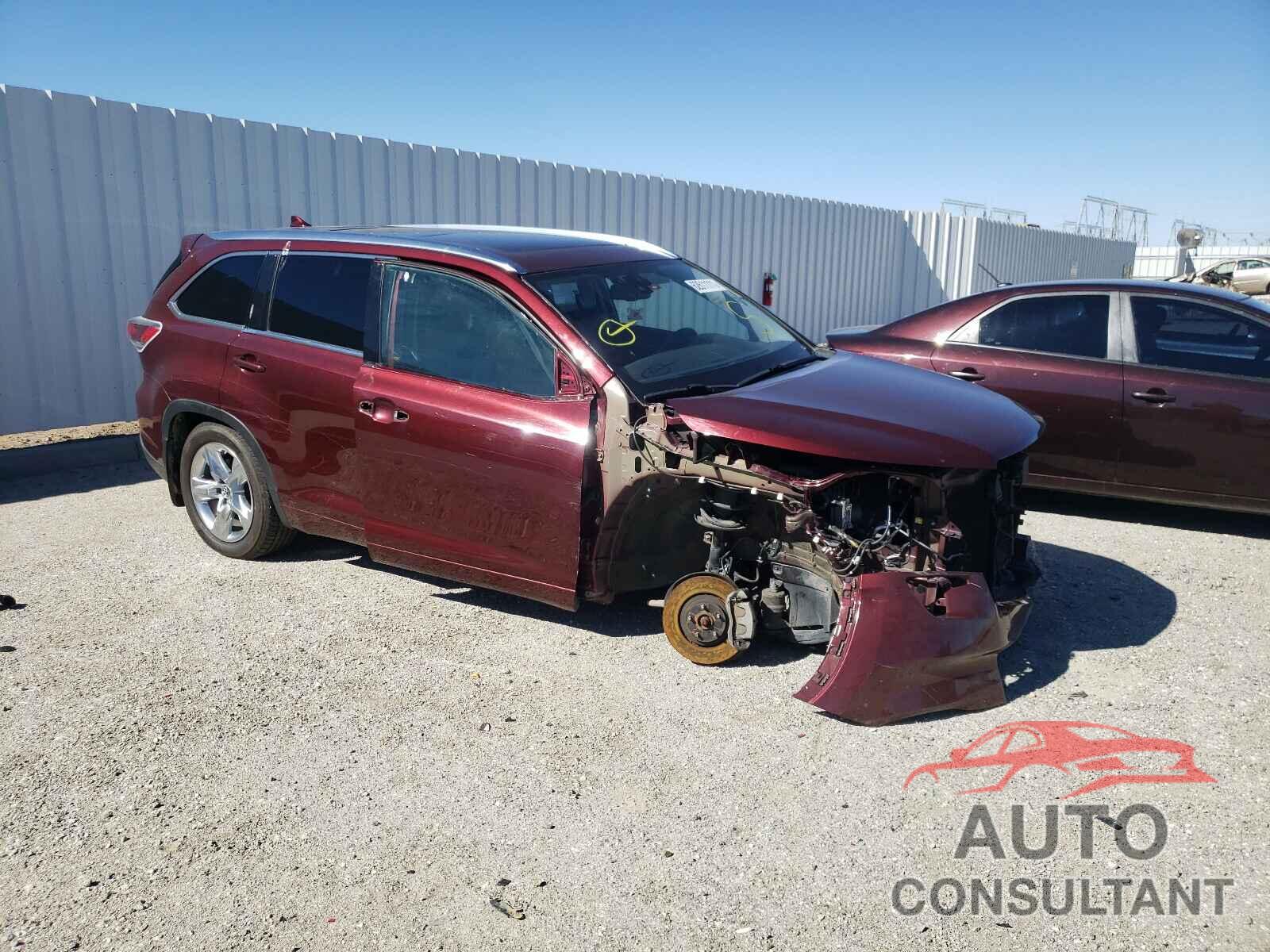 TOYOTA HIGHLANDER 2016 - 5TDDKRFH6GS296159