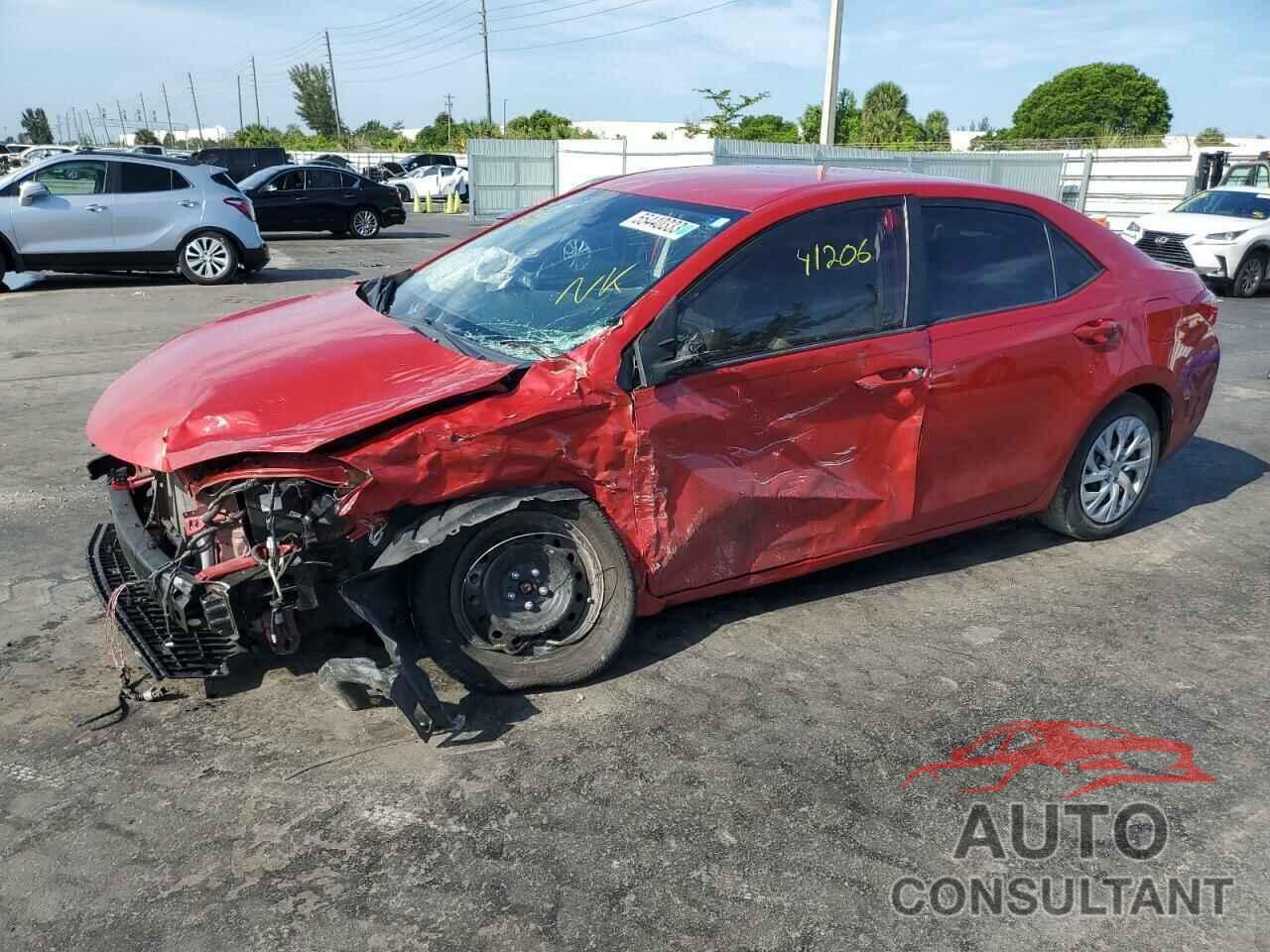 TOYOTA COROLLA 2019 - 2T1BURHE4KC167388