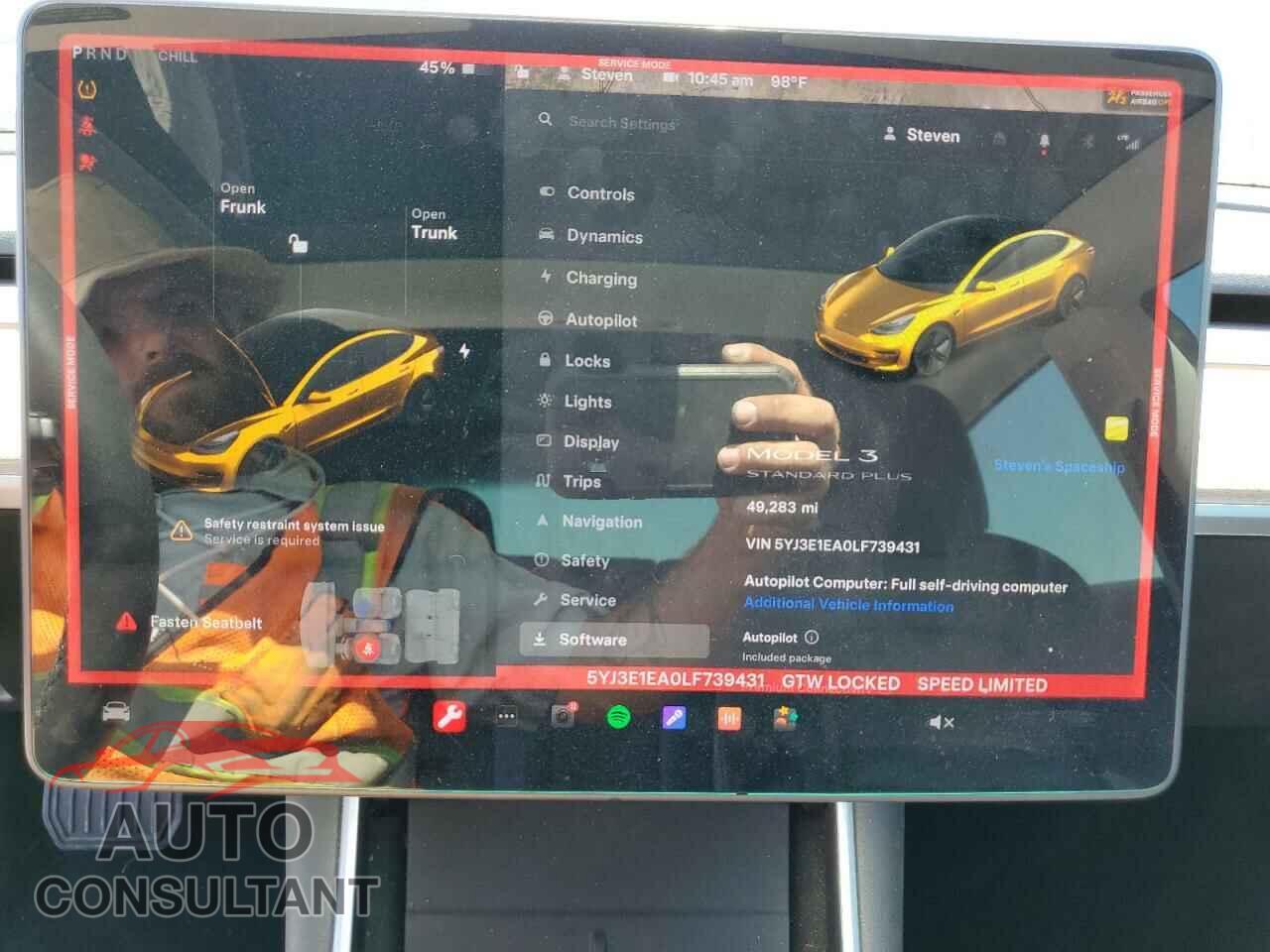 TESLA MODEL 3 2020 - 5YJ3E1EA0LF739431