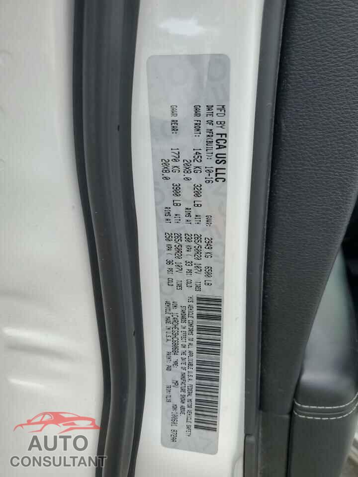 DODGE DURANGO 2017 - 1C4RDHEG9HC680684