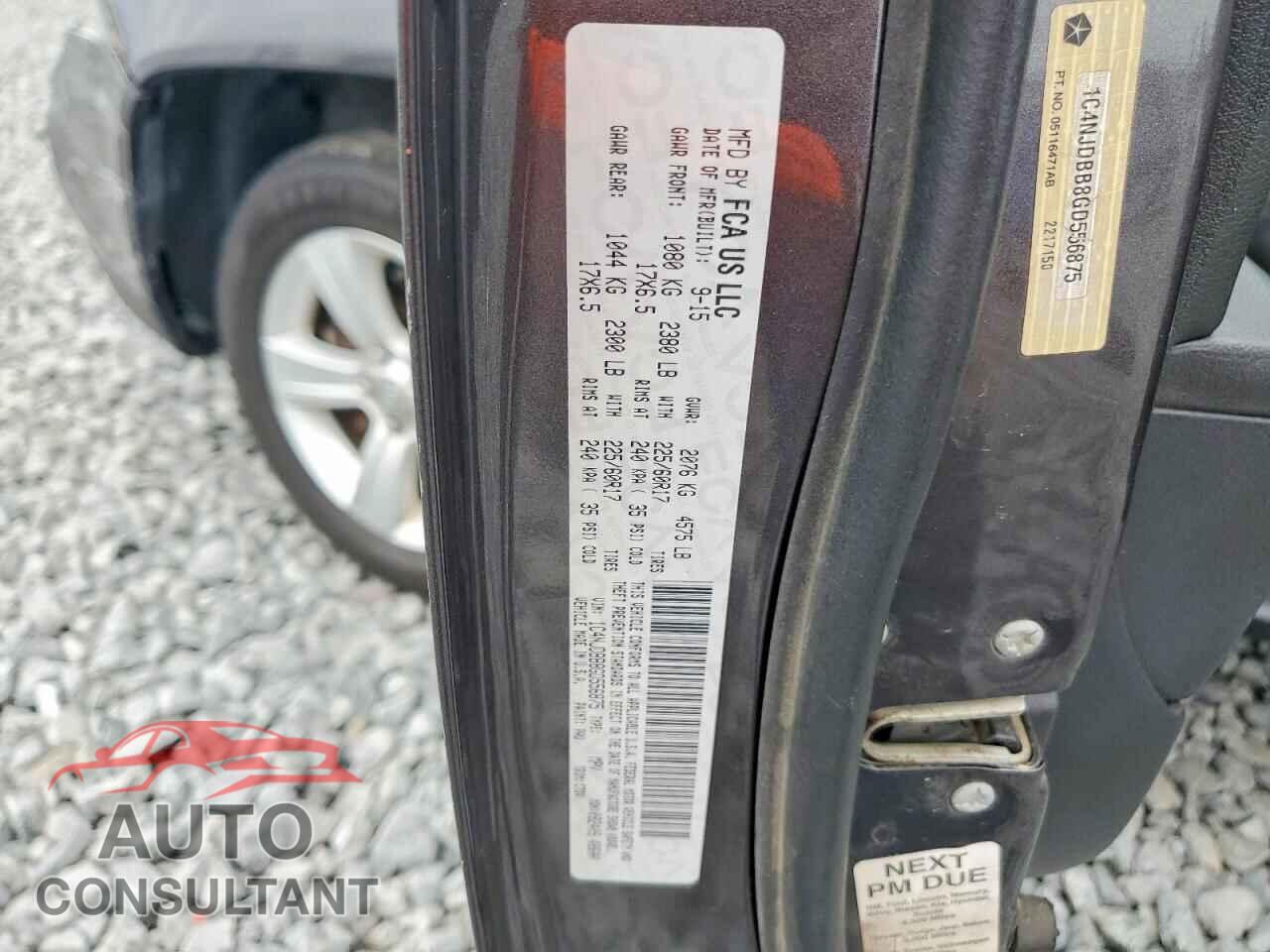 JEEP COMPASS 2016 - 1C4NJDBB8GD556875