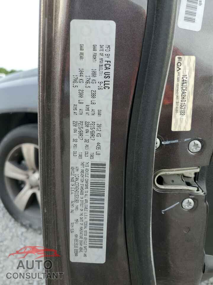 JEEP COMPASS 2017 - 1C4NJCEA2HD153182