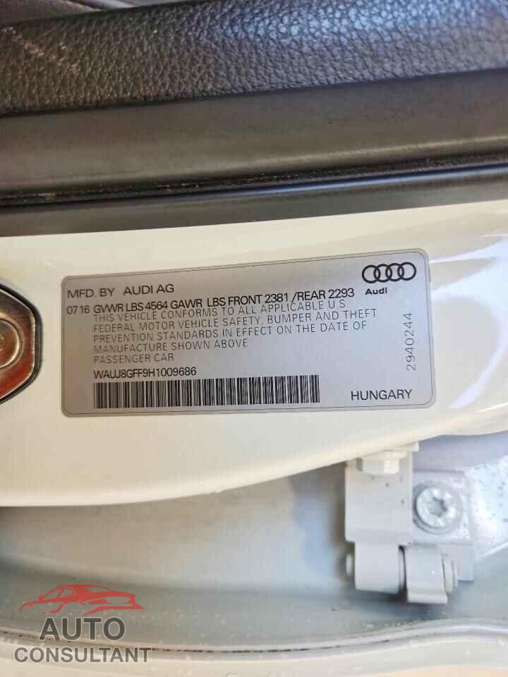 AUDI A3 2017 - WAUJ8GFF9H1009686