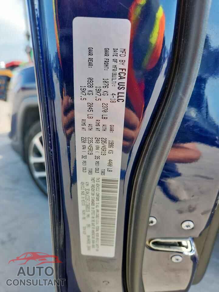 JEEP COMPASS 2018 - 3C4NJCCB7JT368519