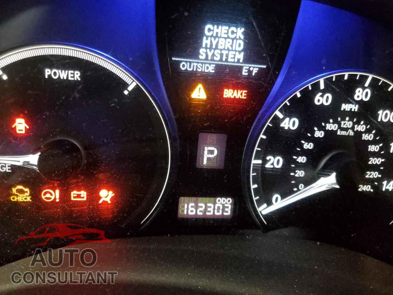 LEXUS RX450 2012 - JTJBC1BA6C2425160